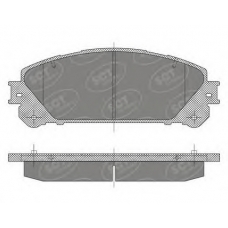 SP 473 SCT Комплект тормозных колодок, дисковый тормоз