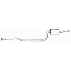 26404 SIGAM Средний глушитель выхлопных газов