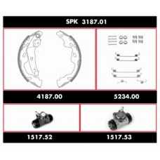 SPK 3187.01 ROADHOUSE Комплект тормозов, барабанный тормозной механизм