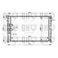 QER2479 QUINTON HAZELL Радиатор, охлаждение двигателя