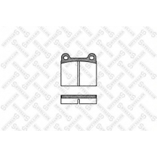 017 000-SX STELLOX Комплект тормозных колодок, дисковый тормоз