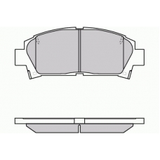 12-0752 E.T.F. Комплект тормозных колодок, дисковый тормоз