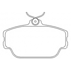 MDB2318 MINTEX Комплект тормозных колодок, дисковый тормоз