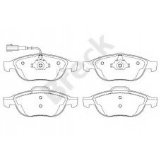 23141 00 701 10 BRECK Комплект тормозных колодок, дисковый тормоз