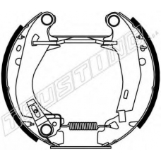 6110 TRUSTING Комплект тормозных колодок