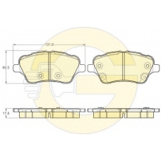 6119593 GIRLING Комплект тормозных колодок, дисковый тормоз