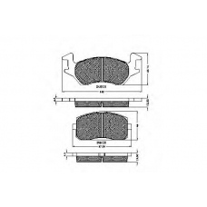 31268 SPIDAN Комплект тормозных колодок, дисковый тормоз