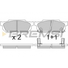 BP2289 BREMSI Комплект тормозных колодок, дисковый тормоз