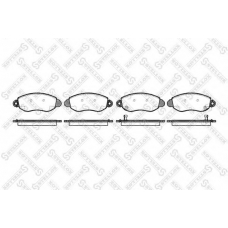 783 002L-SX STELLOX Комплект тормозных колодок, дисковый тормоз