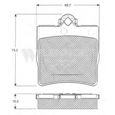 FB210186 FLENNOR Комплект тормозных колодок, дисковый тормоз