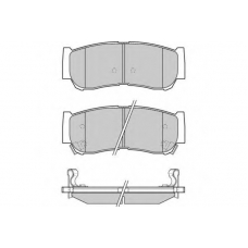 12-1314 E.T.F. Комплект тормозных колодок, дисковый тормоз