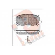 RB1705 R BRAKE Комплект тормозных колодок, дисковый тормоз