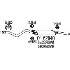 01.62940 MTS Глушитель выхлопных газов конечный