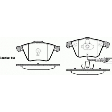 0964.41 REMSA Комплект тормозных колодок, дисковый тормоз