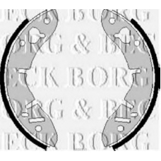 BBS6155 BORG & BECK Комплект тормозных колодок