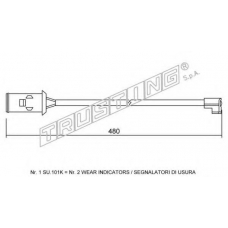 SU.101K TRUSTING Сигнализатор, износ тормозных колодок