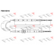 FBS10018 FTE Трос, стояночная тормозная система