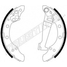 124.274 TRUSTING Комплект тормозных колодок