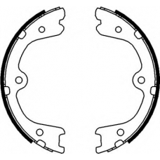 8DA 355 050-861 HELLA PAGID Комплект тормозных колодок, стояночная тормозная с