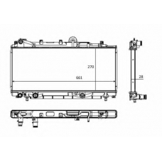 58283 NRF Радиатор, охлаждение двигателя