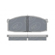 SP 112 SCT Комплект тормозных колодок, дисковый тормоз