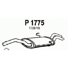 P1775 FENNO Глушитель выхлопных газов конечный