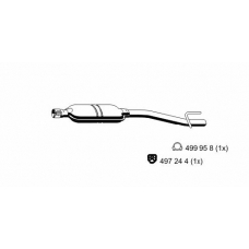 351119 ERNST Средний глушитель выхлопных газов