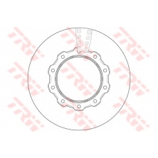 DF5049S TRW Тормозной диск