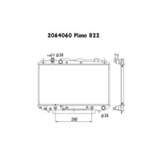 2064060 ORDONEZ Радиатор, охлаждение двигателя