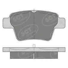 SP 456 SCT Комплект тормозных колодок, дисковый тормоз