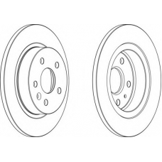 DDF1872 FERODO Тормозной диск