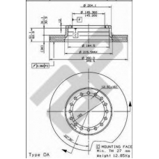 44008 AP Тормозной диск