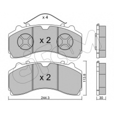 822-934-0 CIFAM Комплект тормозных колодок, дисковый тормоз