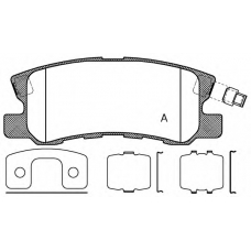 BPA0803.12 OPEN PARTS Комплект тормозных колодок, дисковый тормоз