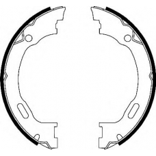 BS1143 QUINTON HAZELL Комплект тормозных колодок, стояночная тормозная с