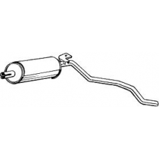 284-741 BOSAL Средний глушитель выхлопных газов