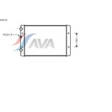 VW2131 AVA Радиатор, охлаждение двигателя