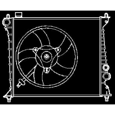 001M19 J. DEUS Радиатор, охлаждение двигателя