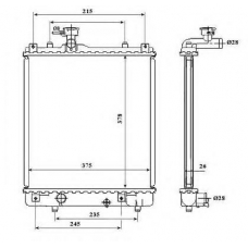 53824 NRF Радиатор, охлаждение двигателя