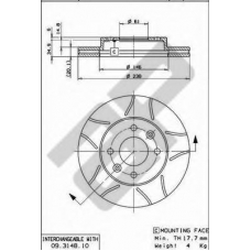 X 24156 AP Тормозной диск