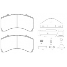 JCA 1479.80 REMSA Комплект тормозных колодок, дисковый тормоз