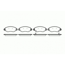 0772.02 REMSA Комплект тормозных колодок, дисковый тормоз