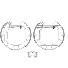 8DB 355 004-541 HELLA Комплект тормозных колодок