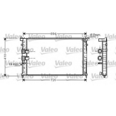 734411 VALEO Радиатор, охлаждение двигателя
