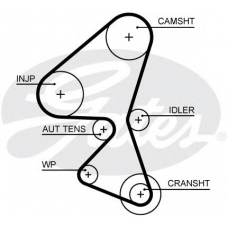 5657XS GATES Ремень ГРМ