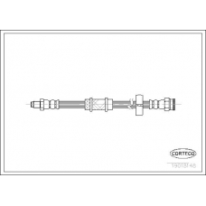 19018148 CORTECO Тормозной шланг