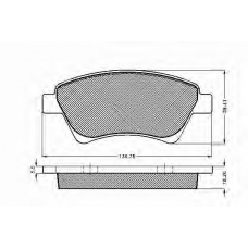 32841 SPIDAN Комплект тормозных колодок, дисковый тормоз