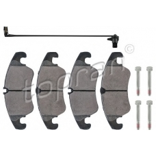 112 166 TOPRAN Комплект тормозных колодок, дисковый тормоз