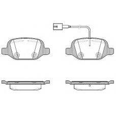 P6273.22 WOKING Комплект тормозных колодок, дисковый тормоз
