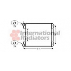 03002220 VAN WEZEL Радиатор, охлаждение двигателя